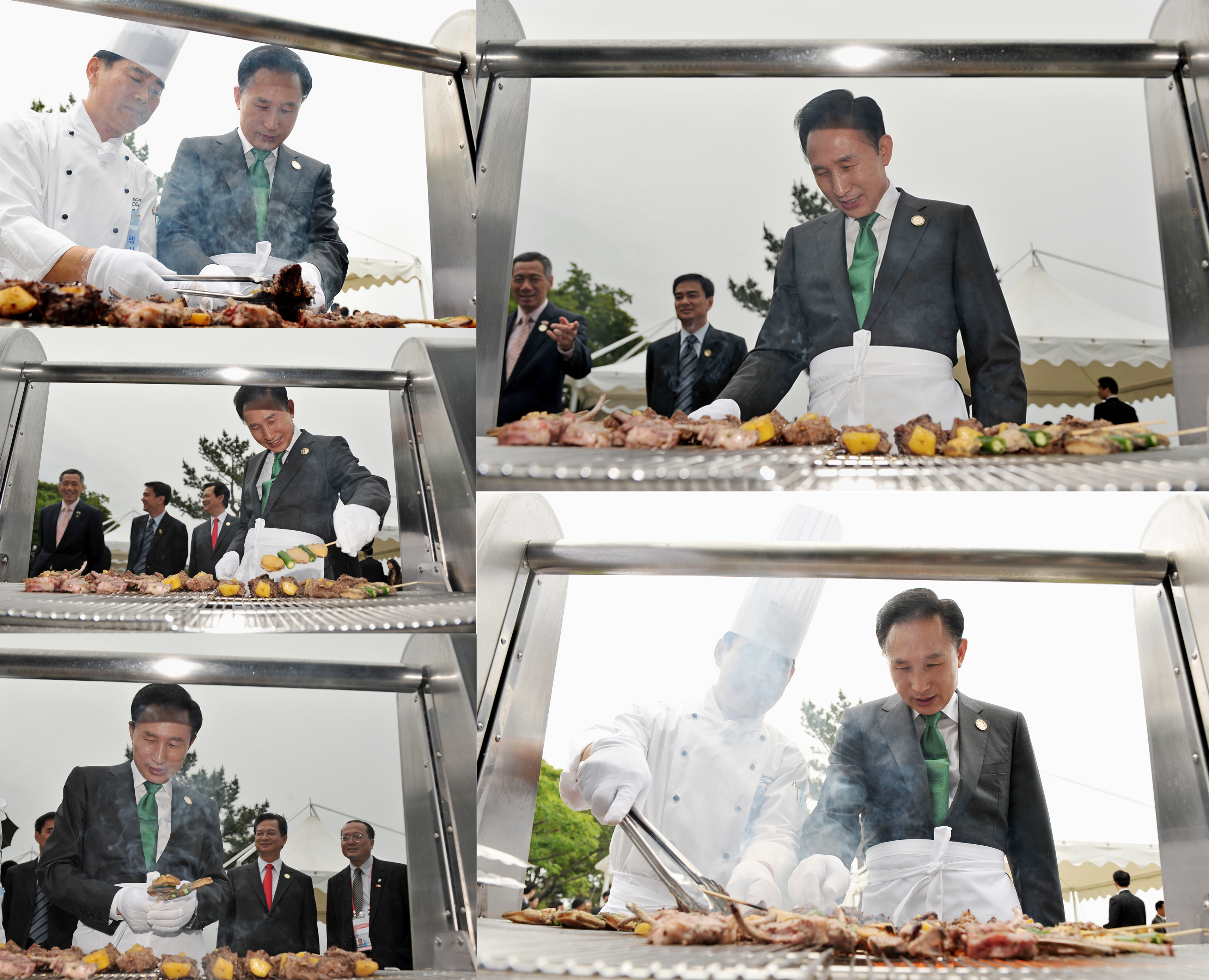 한-ASEAN 특별정상회의 정상오찬에서 바베큐 서비스