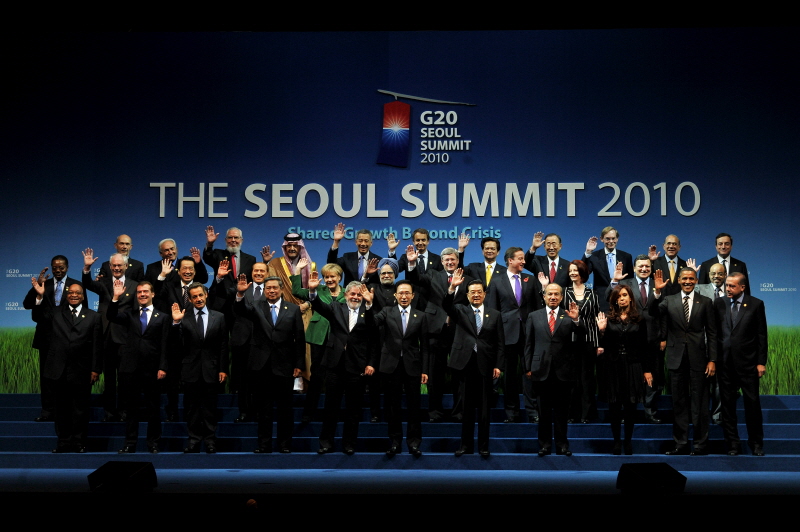 서울 G20 정상회의정상 기념 촬영